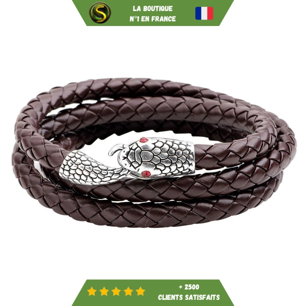 Coiled snake bracelet